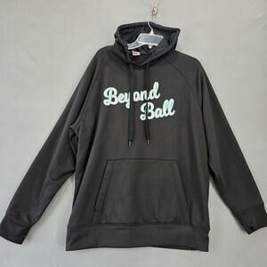 A4 Black Hoodie Sweatshirt Beyond Ball Womens Size L Long Sleeves Activewear Top